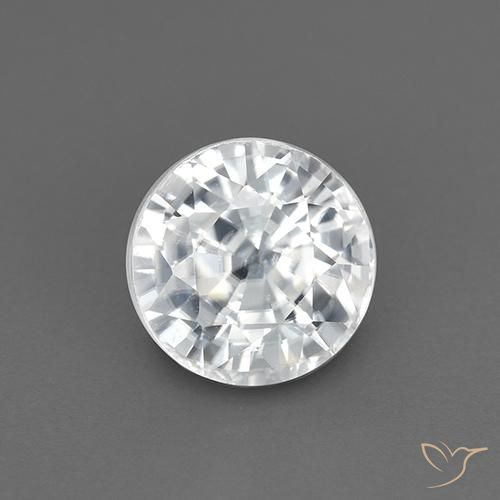 2.28ct Natürlicher Weiß Zirkon, Runden, VVS-VS