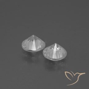 1.79 ct natürliche Weiß Zirkon-Edelsteine, Runden, VVS-VS