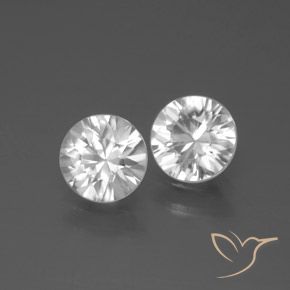 2.26 ct natürliche Weiß Zirkon-Edelsteine, Runden, VVS-VS