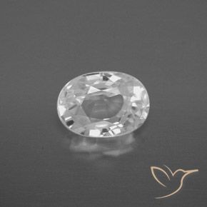 2.91ct Natürlicher Weiß Zirkon, Oval, VVS