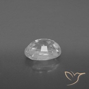 9,17 ctw natürlicher Weiß Zirkon, Oval, VVS