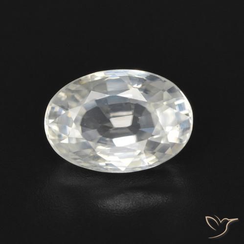 9,17 ctw natürlicher Warmweiß Zirkon, Oval, VVS