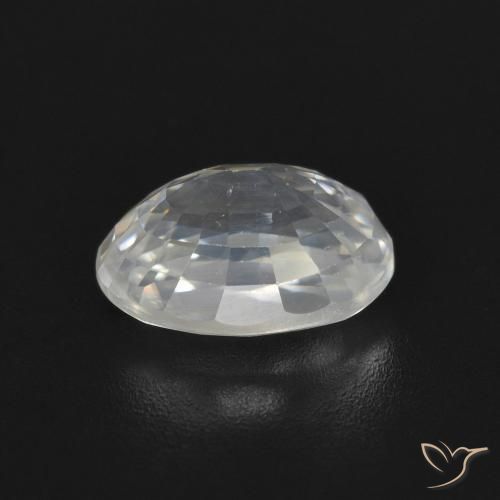 9,17 ctw natürlicher Warmweiß Zirkon, Oval, VVS