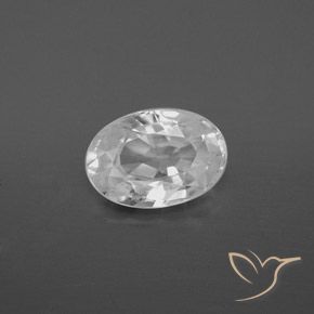 2.26ct Natürlicher Weiß Zirkon, Oval, VVS-VS
