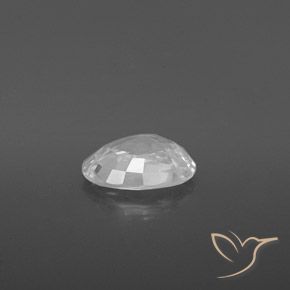 9,17 ctw natürlicher Weiß Zirkon, Oval, VVS-VS