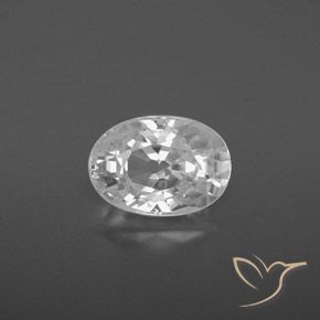 2.74ct Natürlicher Weiß Zirkon, Oval, VVS