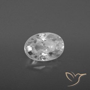 9,17 ctw natürlicher Weiß Zirkon, Oval, VVS