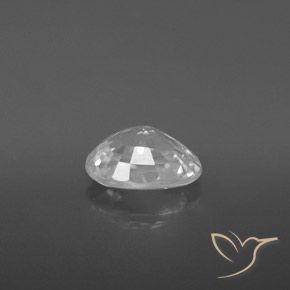 9,17 ctw natürlicher Weiß Zirkon, Oval, VVS