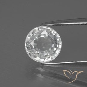 2.59ct Natürlicher Weiß Zirkon, Runden, VVS-VS