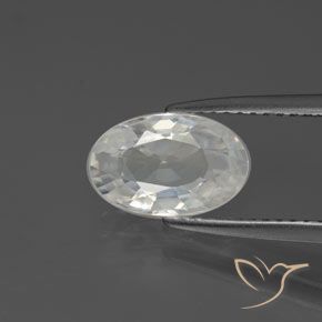 2.36ct Natürlicher Warmweiß Zirkon, Oval, VVS