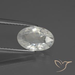 9,17 ctw natürlicher Warmweiß Zirkon, Oval, VVS