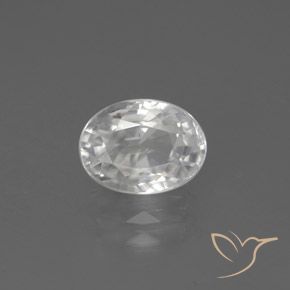 3.05ct Natürlicher Weiß Zirkon, Oval, VVS-VS