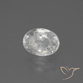 9,17 ctw natürlicher Weiß Zirkon, Oval, VVS-VS