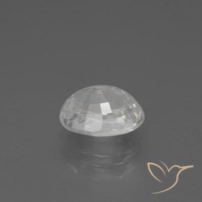 9,17 ctw natürlicher Weiß Zirkon, Oval, VVS-VS