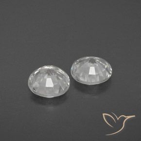 3.36 ct natürliche Klares Weiß Zirkon-Edelsteine, Runden, VVS