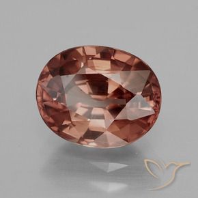 9,17 ctw natürlicher dunkelrot Zirkon, Oval, VS