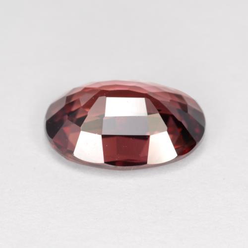 3,46 ctw natürlicher roter Zirkon, Oval Schliff, VVS