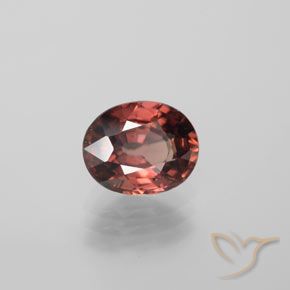 9,17 ctw natürlicher Mittel-Dunkelrot Zirkon, Oval, VVS-VS