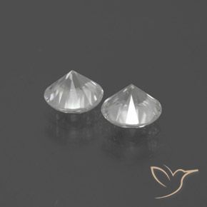 2.59 ct natürliche Weiß Zirkon-Edelsteine, Runden, VVS-VS
