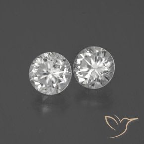 2.71 ct natürliche Weiß Zirkon-Edelsteine, Runden, VVS-VS