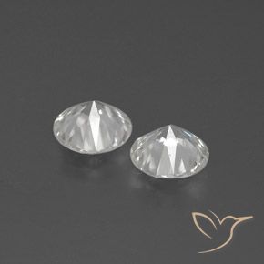2.64 ct natürliche Weiß Zirkon-Edelsteine, Runden, VVS-VS