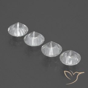 4.68 ct natürliche Weiß Zirkon-Edelsteine, Runden, VVS-VS
