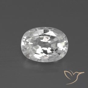 2.85ct Natürlicher Weiß Zirkon, Oval, VVS