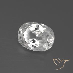9,17 ctw natürlicher Weiß Zirkon, Oval, VVS