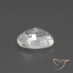 9,17 ctw natürlicher Weiß Zirkon, Oval, VVS