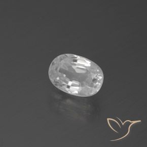 9,17 ctw natürlicher Weiß Zirkon, Oval, VVS