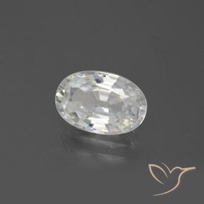 9,17 ctw natürlicher Warmweiß Zirkon, Oval, VVS