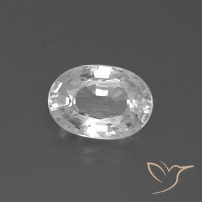 2.25ct Natürlicher Weiß Zirkon, Oval, VVS