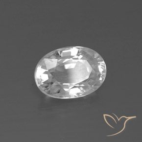 9,17 ctw natürlicher Weiß Zirkon, Oval, VVS