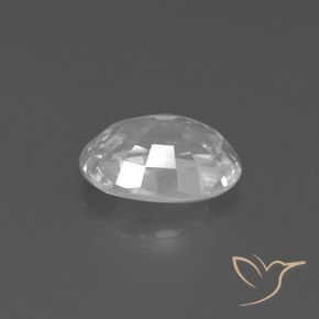 9,17 ctw natürlicher Weiß Zirkon, Oval, VVS