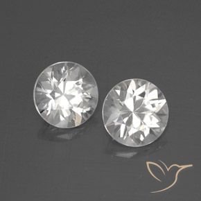 4.12 ct natürliche Weiß Zirkon-Edelsteine, Runden, VVS-VS