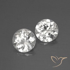 4.19 ct natürliche Weiß Zirkon-Edelsteine, Runden, VVS-VS