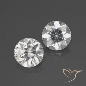 4.83 ct natürliche Weiß Zirkon-Edelsteine, Runden, VVS-VS