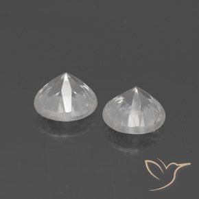 4.83 ct natürliche Weiß Zirkon-Edelsteine, Runden, VVS-VS