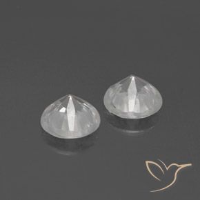 3.51 ct natürliche Weiß Zirkon-Edelsteine, Runden, VVS-VS