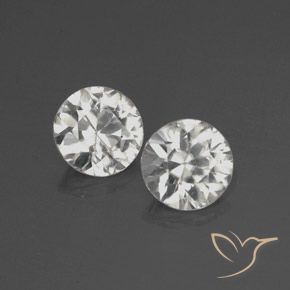 3.88 ct natürliche Weiß Zirkon-Edelsteine, Runden, VS