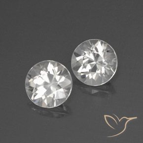 4.45 ct natürliche Weiß Zirkon-Edelsteine, Runden, VVS-VS