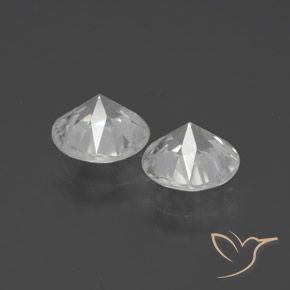 3.35 ct natürliche Weiß Zirkon-Edelsteine, Runden, VVS-VS
