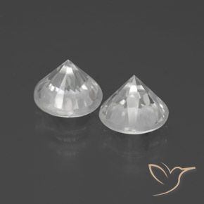 4.46 ct natürliche Weiß Zirkon-Edelsteine, Runden, VVS-VS