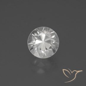 2.63ct Natürlicher Weiß Zirkon, Runden, VVS-VS