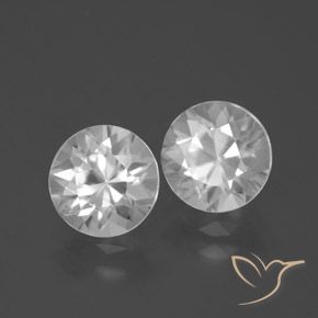 3.80 ct natürliche Weiß Zirkon-Edelsteine, Runden, VVS-VS