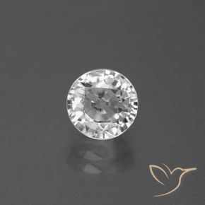 3.29ct Natürlicher Weiß Zirkon, Runden, VS