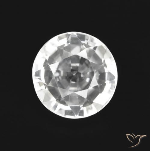 2.89ct Natürlicher Klares Weiß Zirkon, Runden, VS