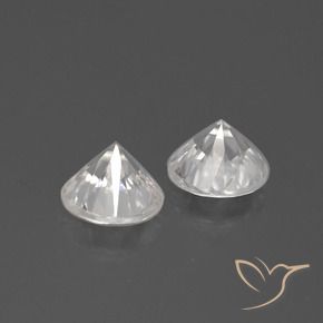 3.22 ct natürliche Warmweiß Zirkon-Edelsteine, Runden, VVS