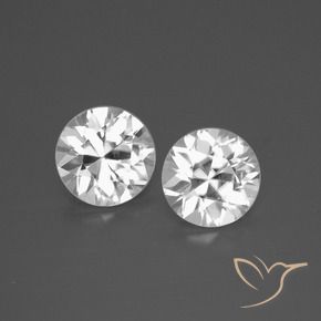 3.68 ct natürliche Weiß Zirkon-Edelsteine, Runden, VS