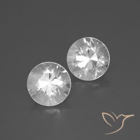 4.28 ct natürliche Weiß Zirkon-Edelsteine, Runden, VVS-VS